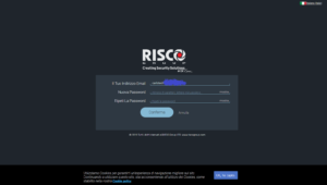 Recuperare password Risco cloud